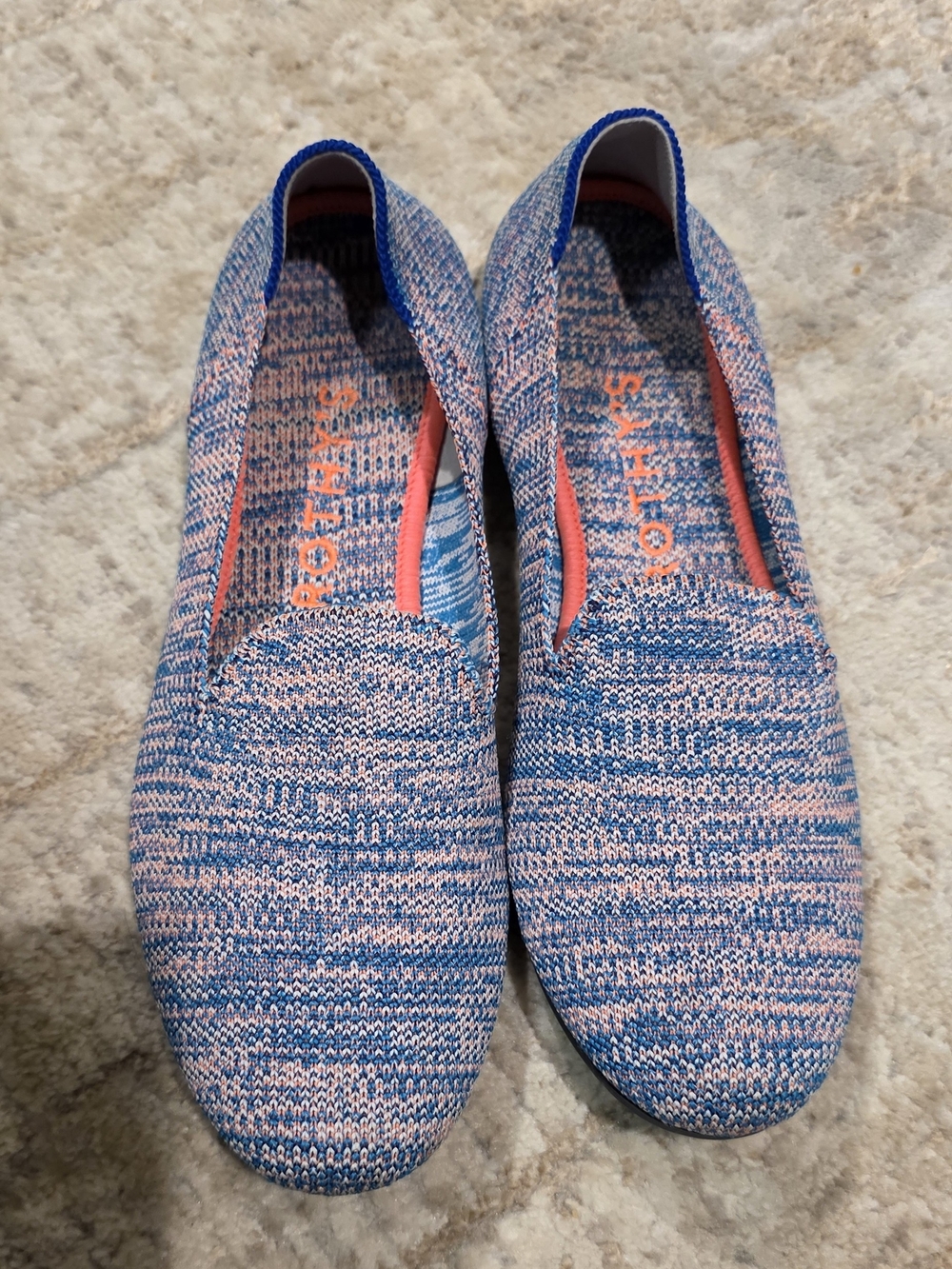 Rothy's The Flat Turquoise Melange Size W8 Limited Edition